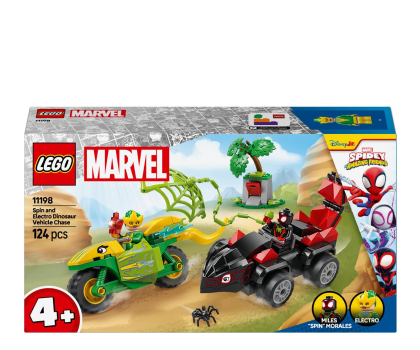 Klocki LEGO® LEGO Marvel 11198 Pościg Spina za Electro w dinopojeździe
